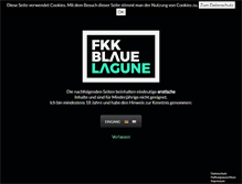 Tablet Screenshot of fkkblauelagune.com